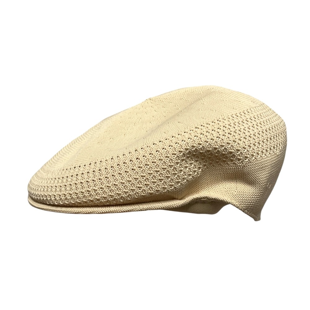 Kangol Ventair 504 Cap Tan Beige Flat Cap England Sunstoppers XL Hip Hop Luxury